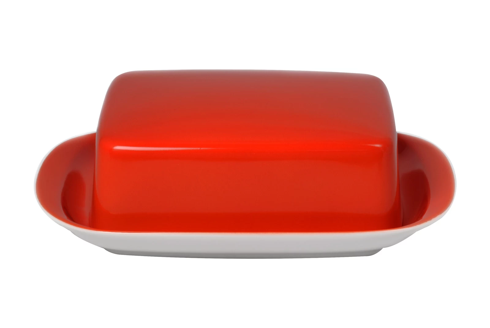 Dibbern Solid Color Koralle Butterdose