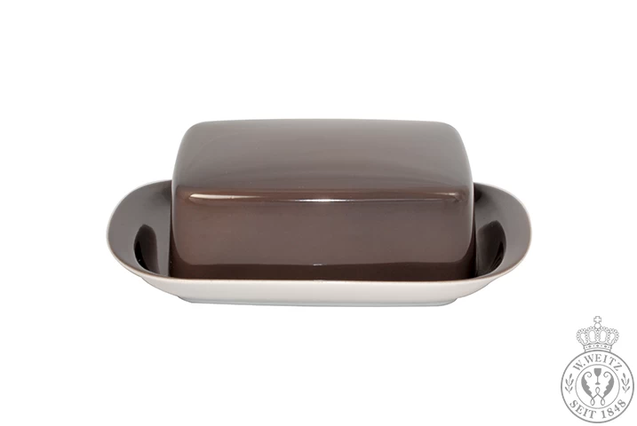 Dibbern Solid Color Umbra Butterdose