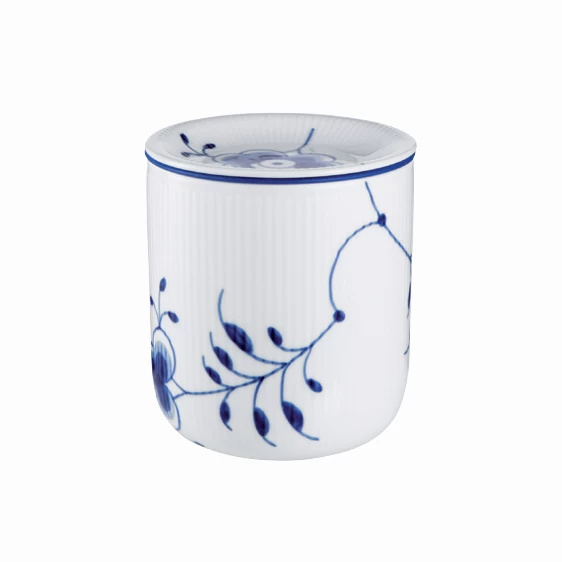 Royal Copenhagen Mega Blau Gerippt Vorratsdose Mittel 0,80ltr. 2381 242