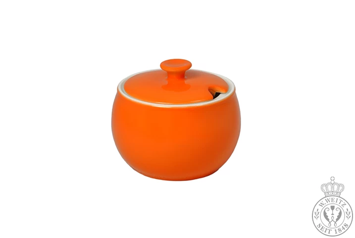 Dibbern Solid Color Orange Zuckerdose