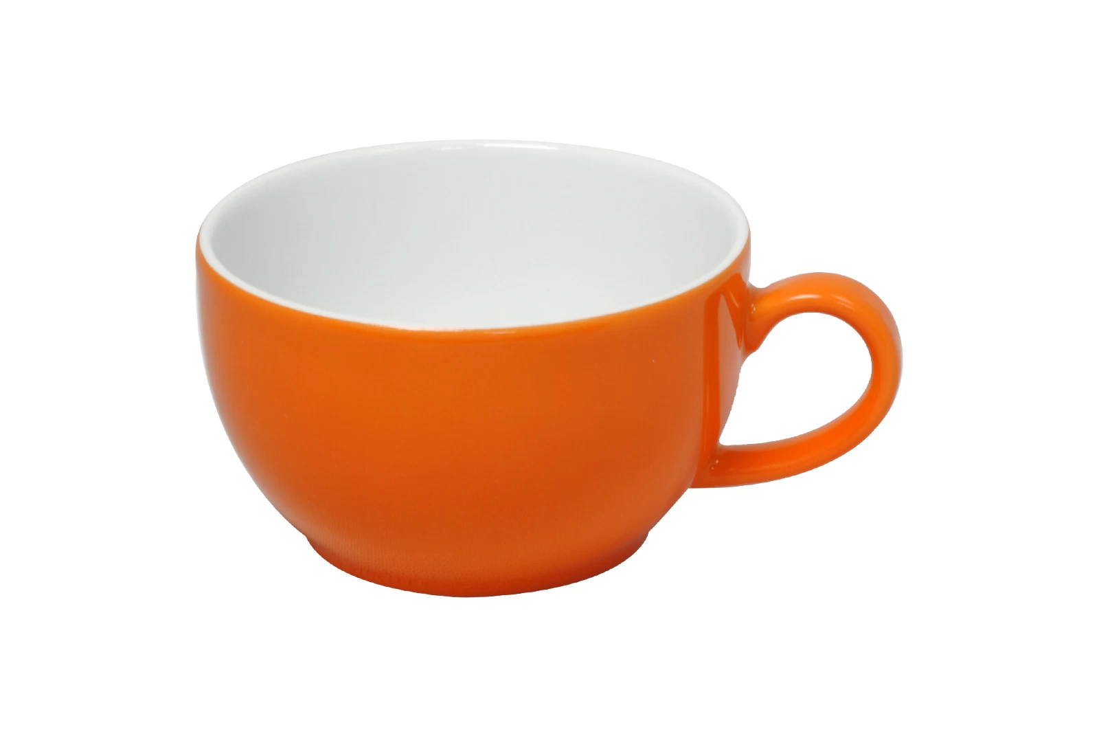 Dibbern Solid Color Orange Cappuccino-Obertasse