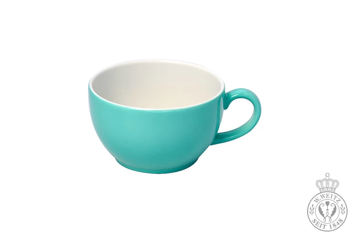 Dibbern Solid Color Türkis Cappuccino-Obertasse