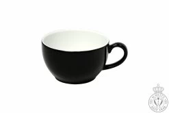 Dibbern Solid Color Schwarz Cappuccino-Obertasse