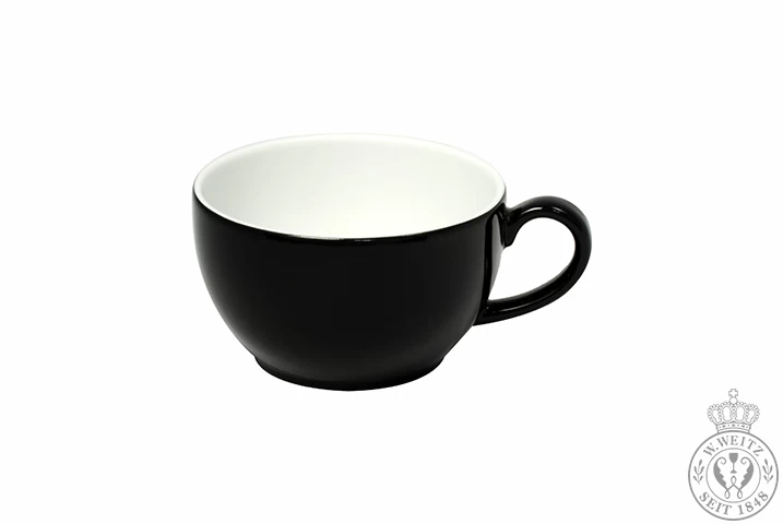 Dibbern Solid Color Schwarz Cappuccino-Obertasse