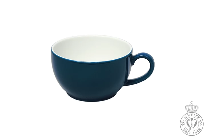 Dibbern Solid Color Pazifikblau Cappuccino-Obertasse