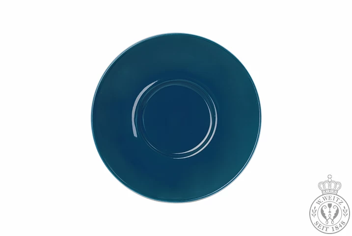 Dibbern Solid Color Pazifikblau Cappuccino-Untertasse