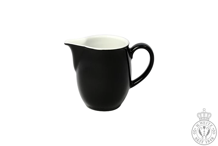Dibbern Solid Color Schwarz Milchkännchen / Krug 0,25ltr.