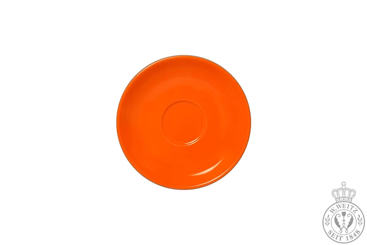 Dibbern Solid Color Orange Espresso-Untertasse Classico