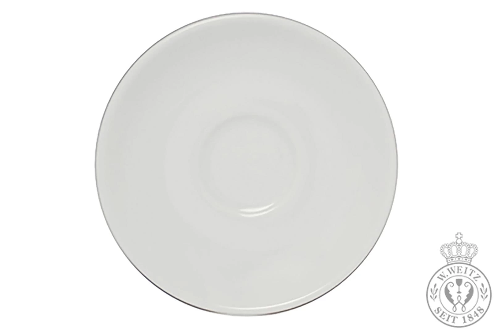 Dibbern Solid Color Weiß Espresso-Untertasse Classico