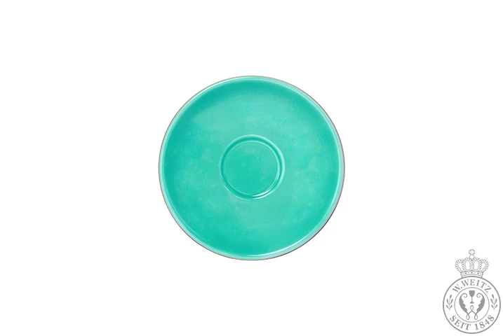 Dibbern Solid Color Türkis Espresso-Untertasse Classico