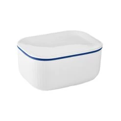 Royal Copenhagen Weiß Gerippt Butterdose Mit Deckel 2408201