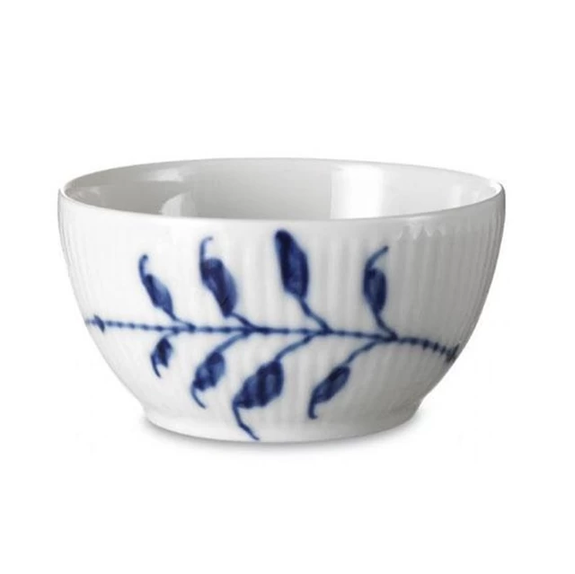 Royal Copenhagen Mega Blau Gerippt Bowl/Zuckerschale 0,15ltr. 2381155
