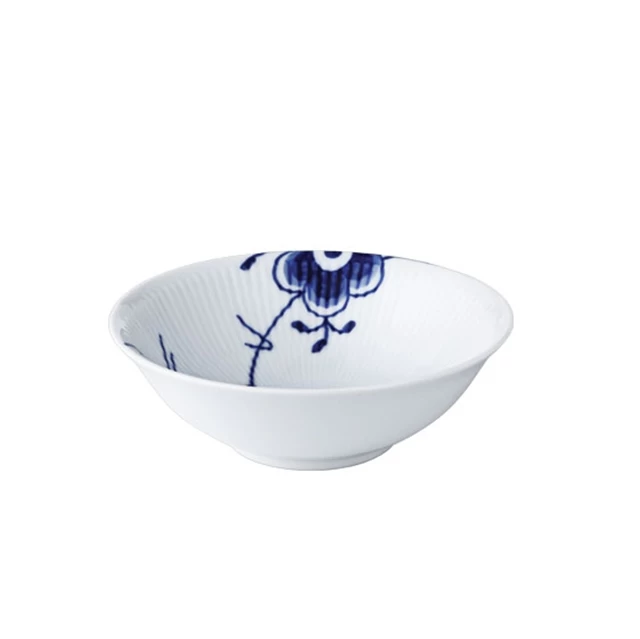 Royal Copenhagen Mega Blau Gerippt Kompottschale 16cm 2381575