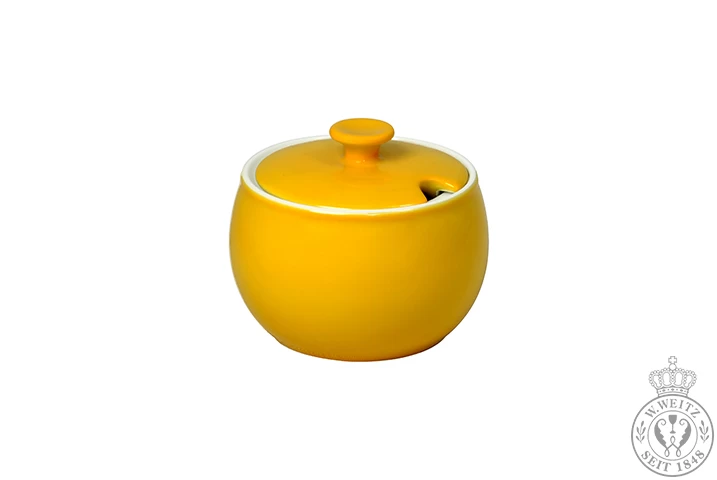 Dibbern Solid Color Sonnengelb Zuckerdose