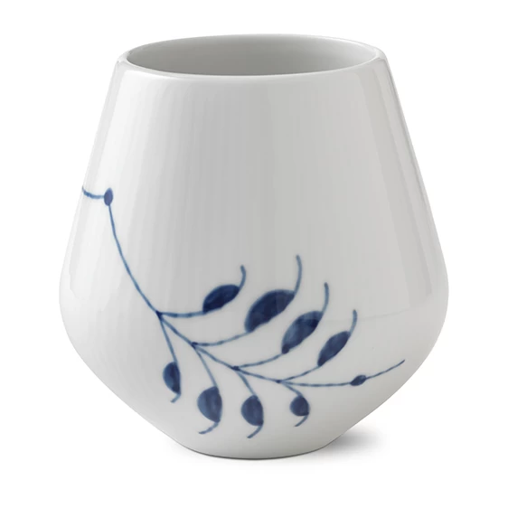 Royal Copenhagen Mega Blau Gerippt Vase Klein 12cm 2381680 – Bild 2