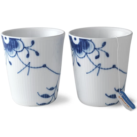 Royal Copenhagen Mega Blau Gerippt Thermobecher 0,29ltr. 2erSet – Bild 2