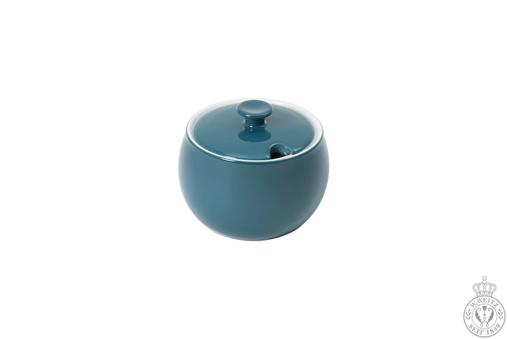 Dibbern Solid Color Petrol Zuckerdose