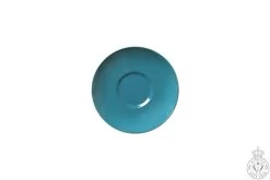 Dibbern Solid Color Petrol Espresso-Untertasse Rund