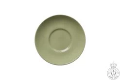 Dibbern Solid Color Khaki Espresso-Untertasse Rund