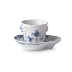 Royal Copenhagen Elements Blau Espressotasse Mit Untertasse 0,09ltr