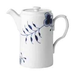 Royal Copenhagen Mega Blau Gerippt Kanne Mit Deckel 1,1ltr.