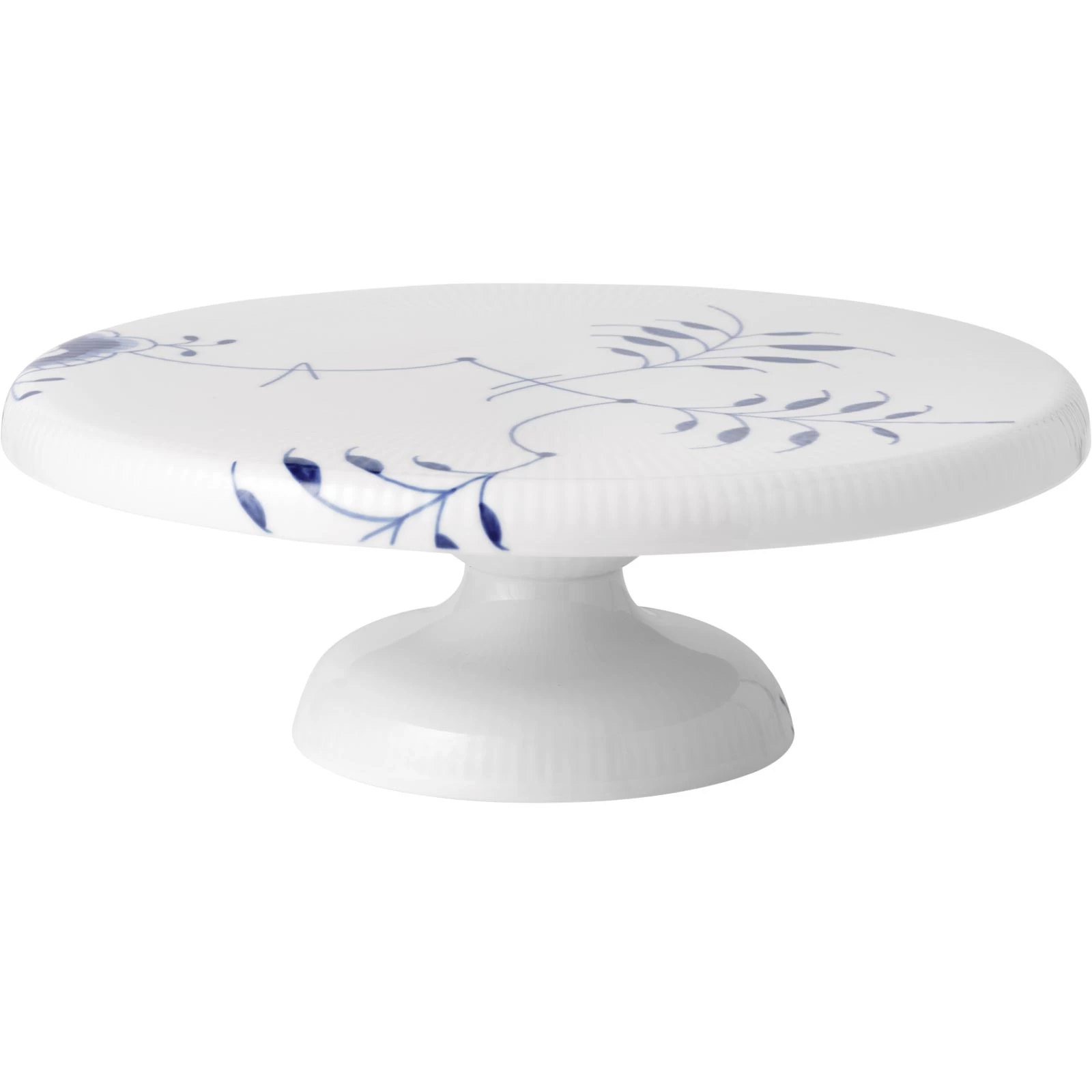 Royal Copenhagen Mega Blau Gerippt Platte Auf Fuß 29,5cm – Bild 2