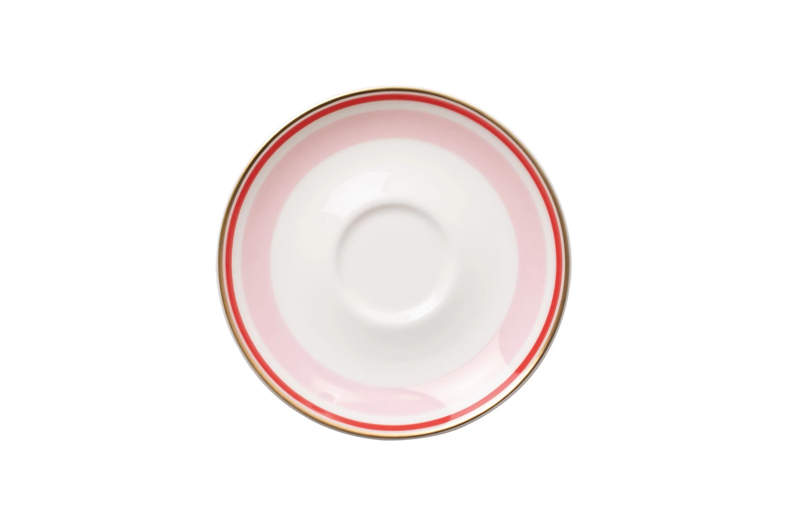 Dibbern Capri Espresso-Untertasse Rund Rosé/rot